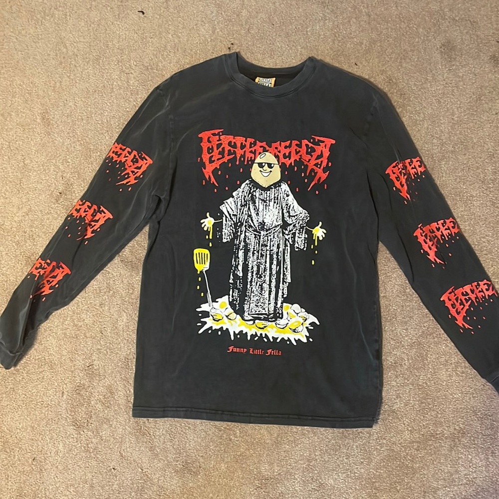 Cold Ones Cool Shirtz Funny Little Guy Egg The Metal Fella Longsleeve Small